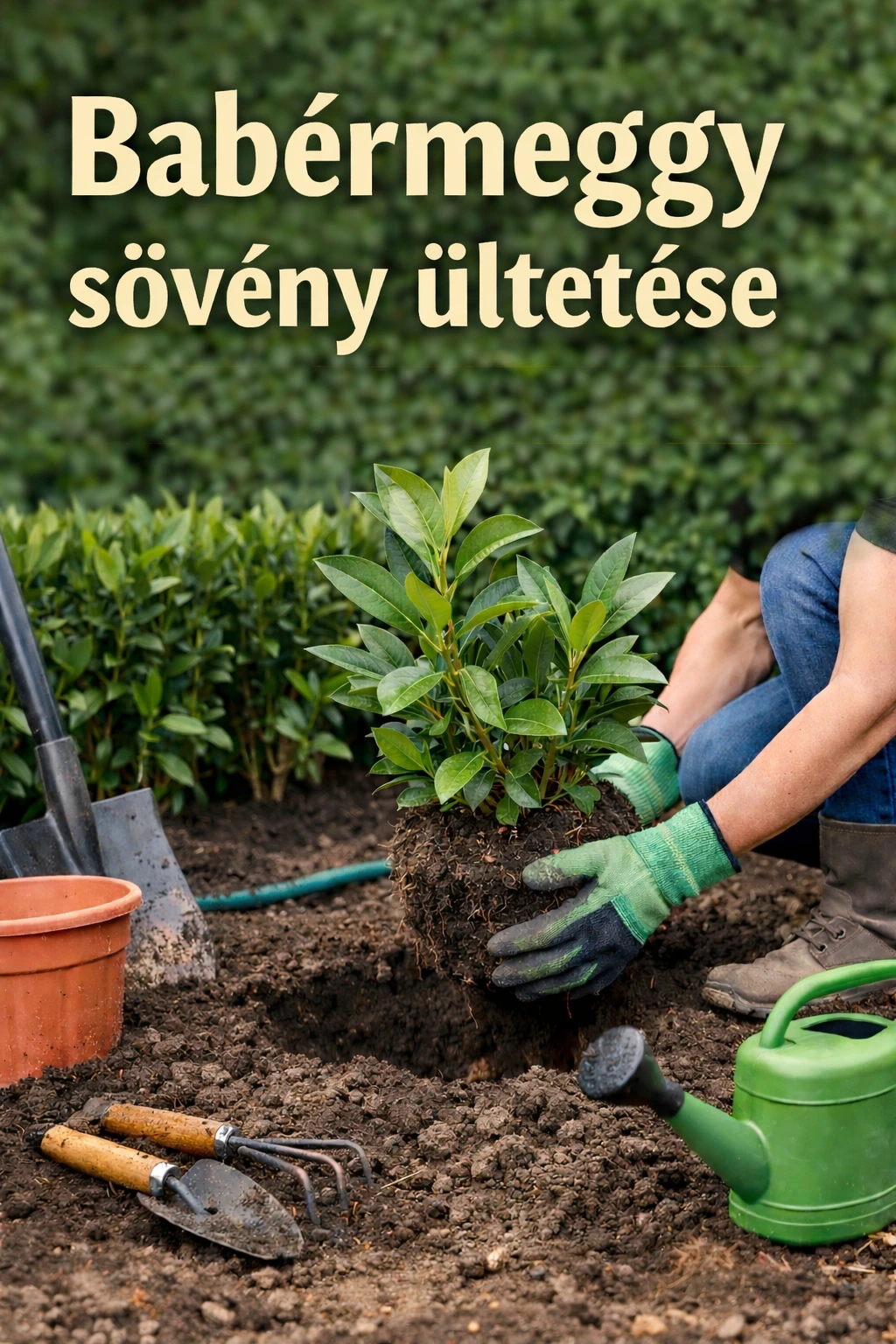Babérmeggy sövény ültetése – teljes útmutató