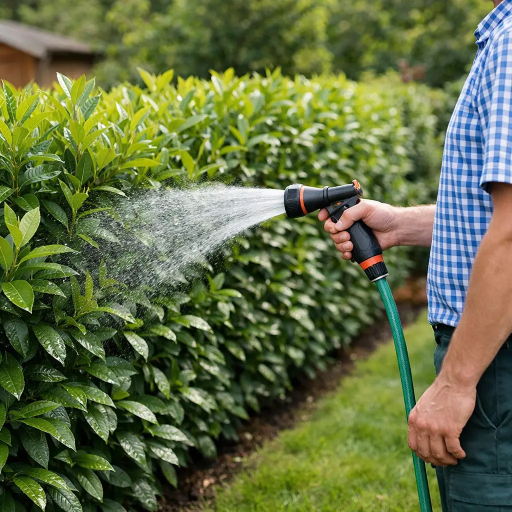 Babérmeggy öntözése – mennyi víz kell a babérmeggy sövénynek?
