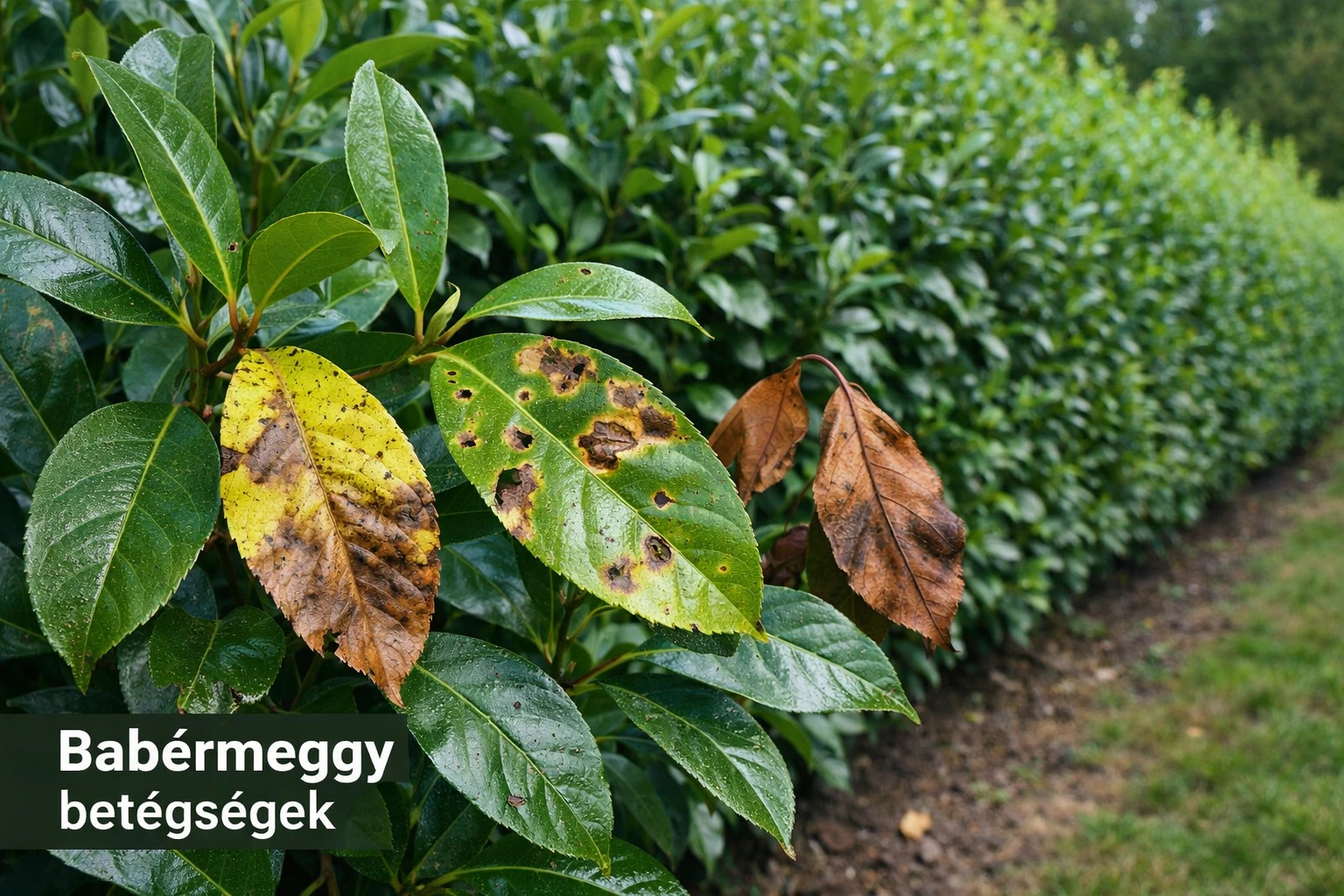 Babérmeggy betegségek – minden, amit tudni kell az egészséges babérmeggy sövényrő